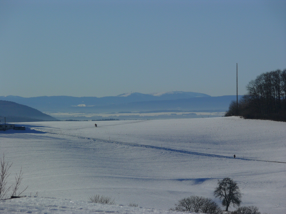 Winterlicher Blick vom Witthoh zum Schwarzwald